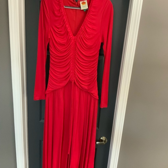 Farm Rio Ruched V-Neck Dress - Picture 3 of 7